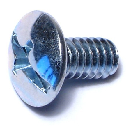 MIDWEST FASTENER 1/4"-20 x 1/2 in Combination Phillips/Slotted Truss Machine Screw, Zinc Plated Steel, 100 PK 01982